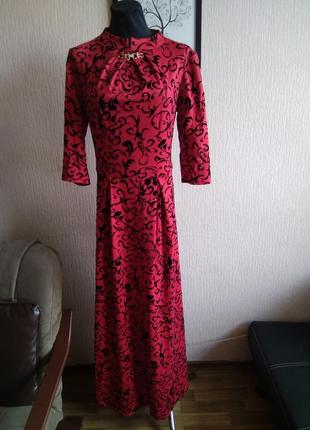 Платье 👗 в пол красное