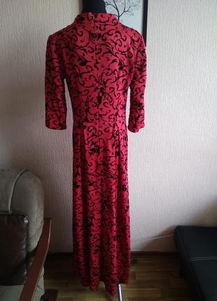 Платье 👗 в пол красное4 фото