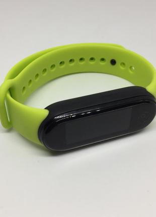 Ремінець mi band 5 mi smart band 6 xiaomi лаймовий двоколірний