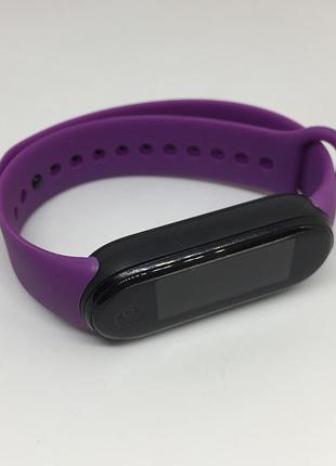 Браслет mi smart band 5 mi band 6 xiaomi фиолетовый двухцветный