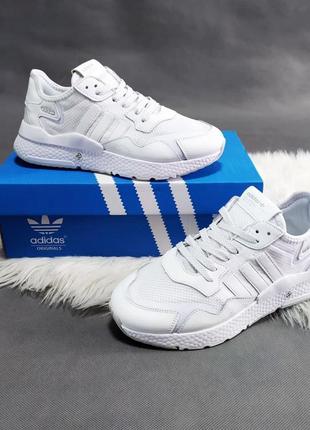 Кроссовки adidas jogger белые2 фото