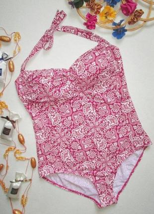 Шикарный сдельный слитный купальник в цветочный орнамент tu 🌺👙 🌺