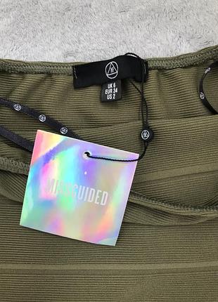 Платье missguided цвет хаки 5