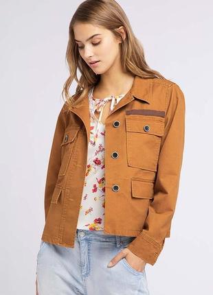 Бежевый джинсовый женский жакет broadway