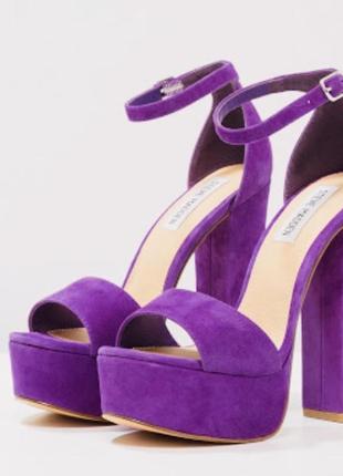 Яскраві фіолетові босонодки steve madden, оригінал 38 розмір
