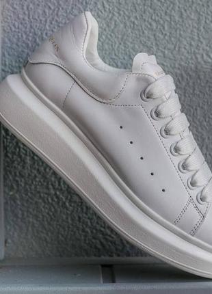 Кроссовки женские александр маквин alexander mcqueen all white3 фото