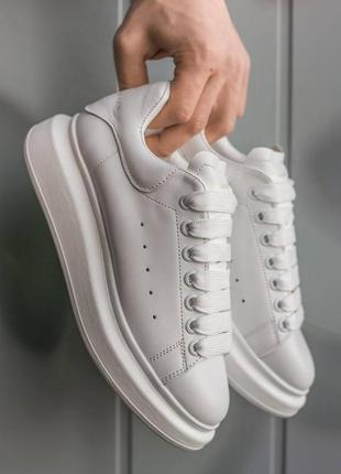 Кроссовки женские александр маквин alexander mcqueen all white