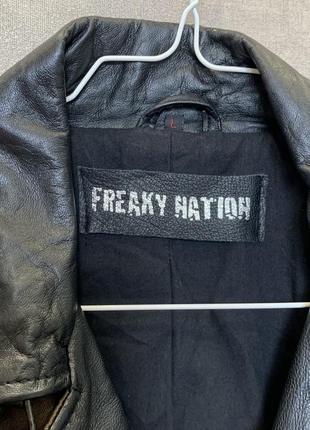 Куртка косуха  бренда freaky nation, размер s-м.3 фото