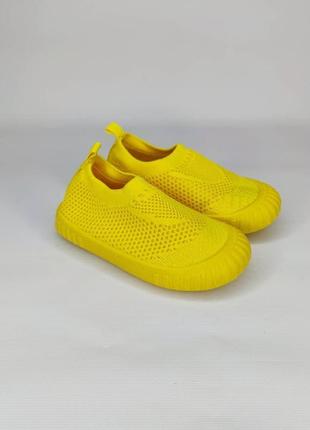 Кроссовки желтые для девочки и для мальчика