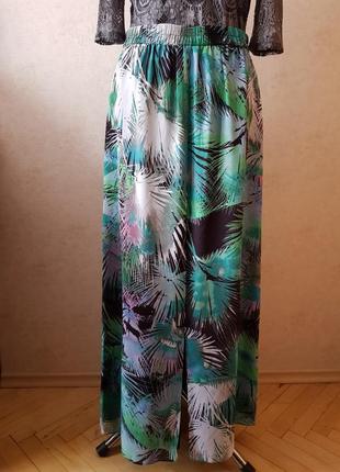 Шикарная длинная юбка с карманами! английский бренд kaliko!2 фото