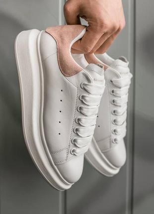 Жіночі кросівки alexander mcqueen white\rose