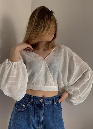 Блуза з шифону h&m