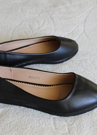 Черные туфли, балетки 36, 37 размера2 фото