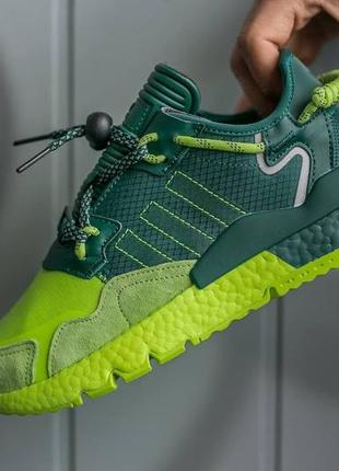 Женские кроссовки adidas nite jogger green3 фото