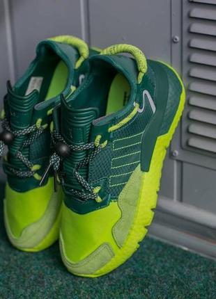 Женские кроссовки adidas nite jogger green5 фото