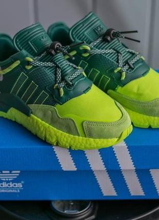 Женские кроссовки adidas nite jogger green7 фото