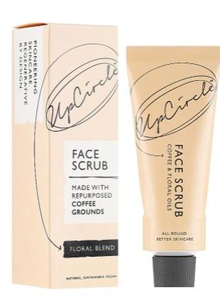 Кавовий скраб для обличчя "квітковий" upcircle coffee face scrub floral blend, 100 мл