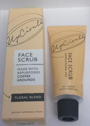 Кофейный скраб для лица "цветочный" upcircle coffee face scrub floral blend, 100 мл2 фото