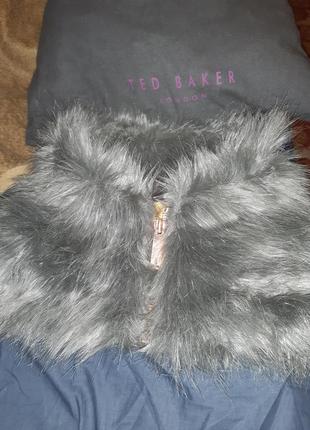 Ted baker меховий шарф воротник оригинал из шотландии.