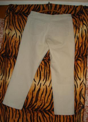 Супер джинсы бежевого цвета"marks & spencer"р.16,турция.3 фото