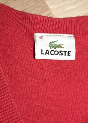 Свитер в составе шерсть от lacoste оригинал 4