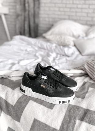 Puma cali black черные кроссовки пума6 фото