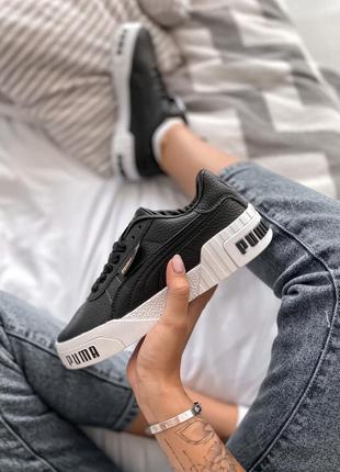 Puma cali black черные кроссовки пума10 фото