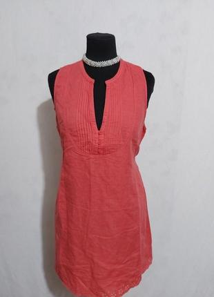 Шикарная удлиненная  льняная блуза с пояском2 фото
