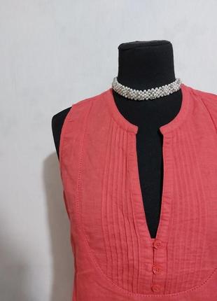 Шикарная удлиненная  льняная блуза с пояском4 фото