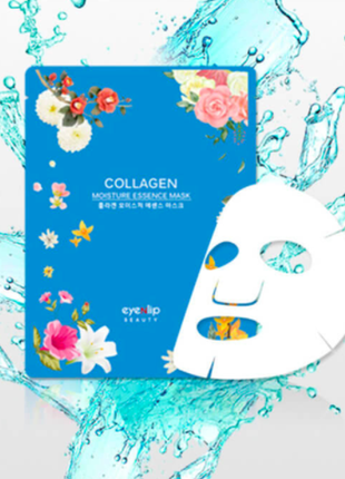 Увлажняющая тканевая маска с коллагеном eyenlip collagen moisture essence mask2 фото