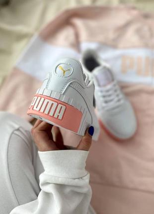 Женские кроссовки puma белые весна-лето2 фото