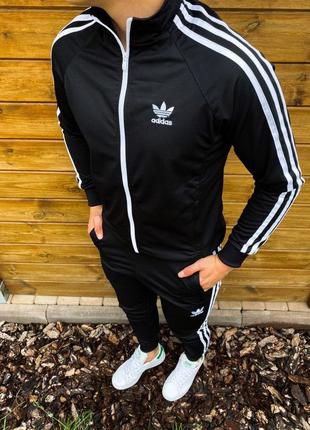 Мужской спортивный костюм adidas черный,адидас мужской