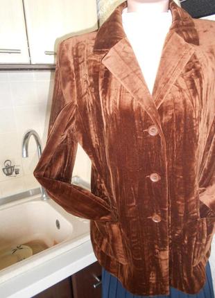 #акция 1+1=3 #clement#винтажный новый бархатный пиджак #шикарный жакет #2 фото