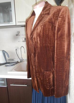 #акция 1+1=3 #clement#винтажный новый бархатный пиджак #шикарный жакет #4 фото