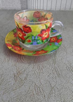 Чашка з блюдцем 2