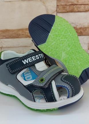 Модные босоножки weestep для мальчиков р.22-14,0 см10 фото