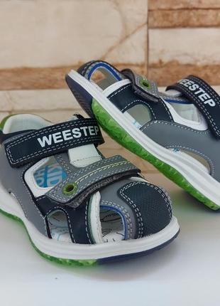 Модные босоножки weestep для мальчиков р.22-14,0 см6 фото