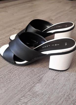 Нові 😍мюли шльопанці сабо 👡 босоніжки на блочному підборах устілка 236 фото