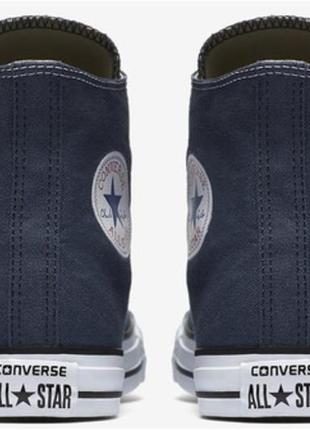 Кеды converse all star high blue (m9622) конверсы ол стар высокие синие4 фото