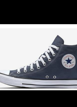 Кеди converse all star high blue (m9622) конверси ол стар високі сині1 фото