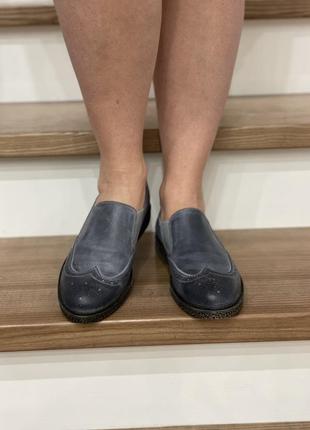 Туфли лоферы franco manatti кожаные 39 размер 35 см7 фото
