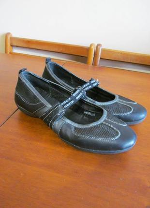 Кожаные туфли, мокасины geox2 фото