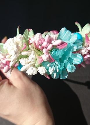 Обруч с цветами