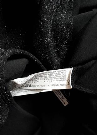 Вечернее платье с открытой спинойи люрексовой нитью zara (размер 36)3 фото