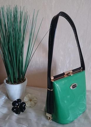 Роскошная сумка из лаковой кожи бренда lijiayuan