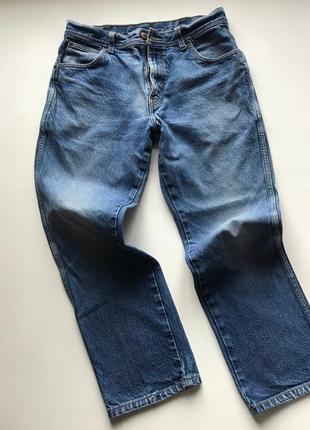 Джинсы wrangler вранглер унисекс деним осветленные w 34 l 30
