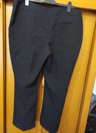 Батал большой размер шикарные лёгкие стильные черные штаны брюки6 фото