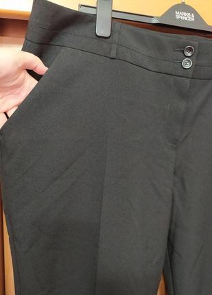 Батал большой размер шикарные лёгкие стильные черные штаны брюки3 фото