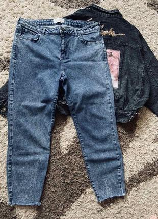Легендарные мегабатальные джинсы скинни с бахрамой skinny plus size new look.5 фото