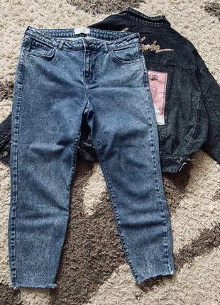 Легендарные мегабатальные джинсы скинни с бахрамой skinny plus size new look.7 фото